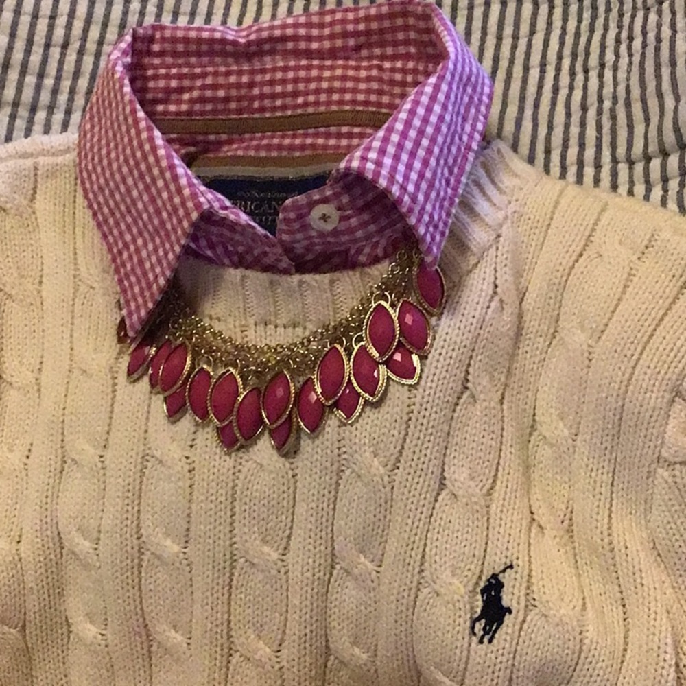 Preppy, Ivy League necklace.